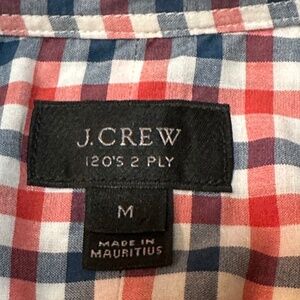 J Crew Men's Summer Pladi Button Down Shirt Men's M